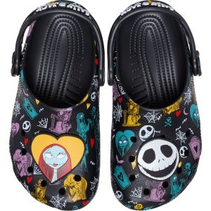 Kids' Disney Tim Burton's The Nightmare Before Christmas Jack and Sally Classic Clog