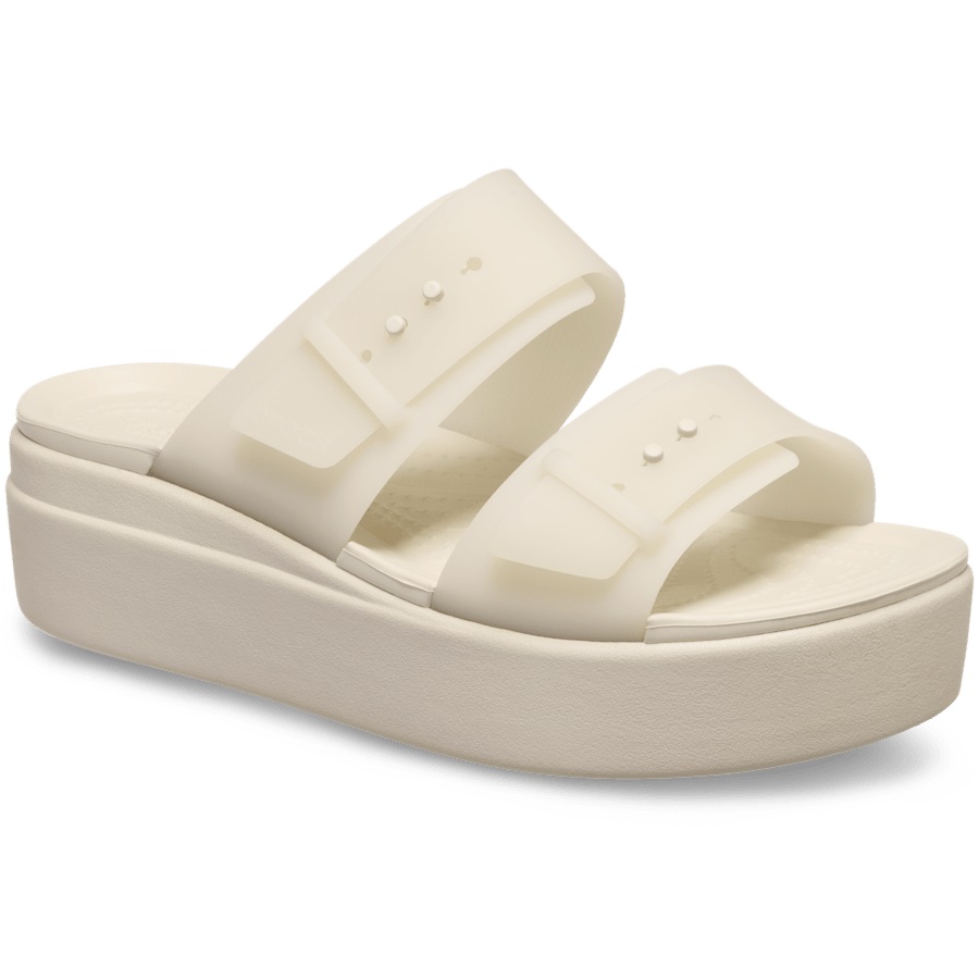 Brooklyn Buckle Frosted Low Wedge - Image 4